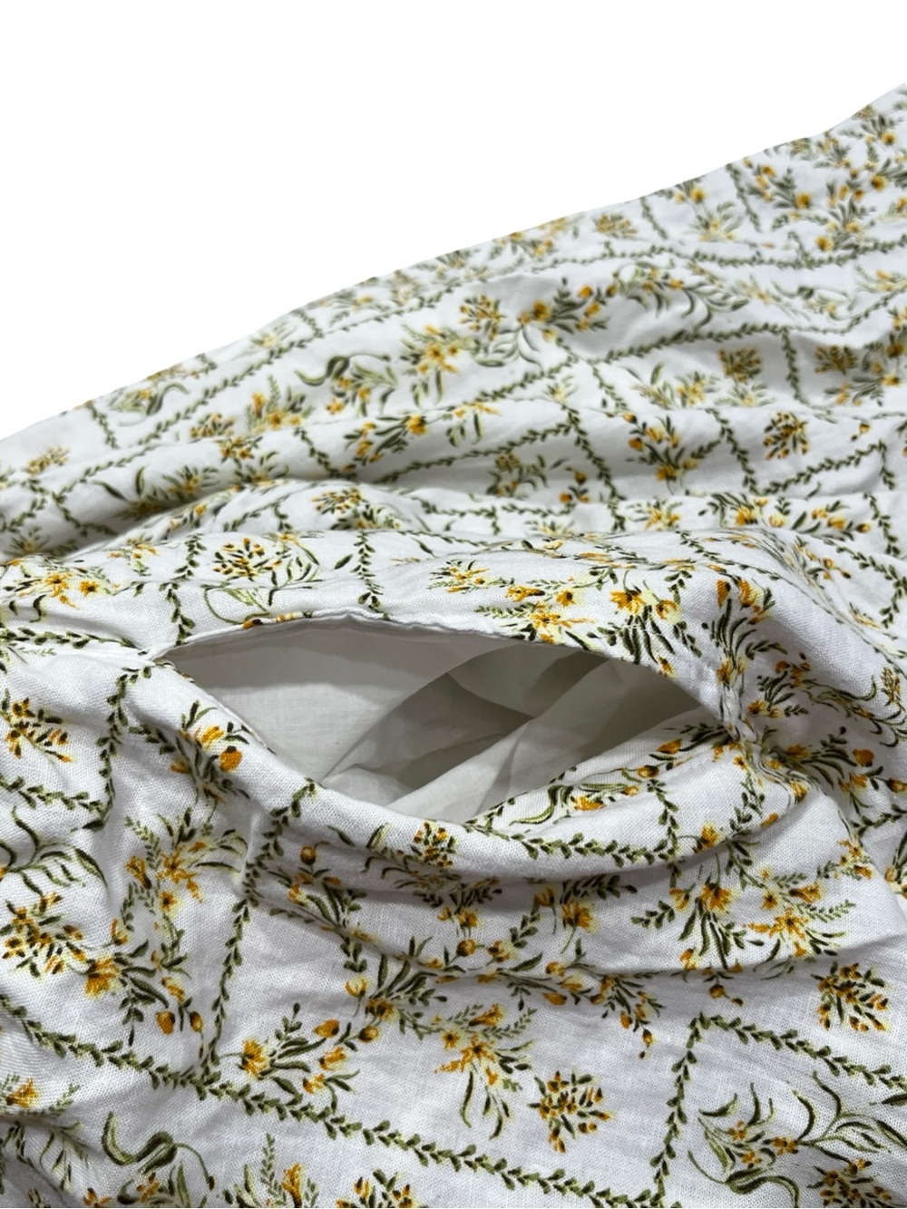 Joie White Yellow Floral Linen Blend Halter Midi Maxi Dress NWT Size 8 - Picture 9 of 13